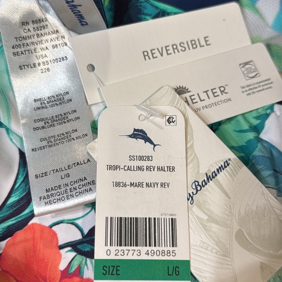 Tommy Bahama Tropi Calling Reversible Halter - Picture 13 of 16